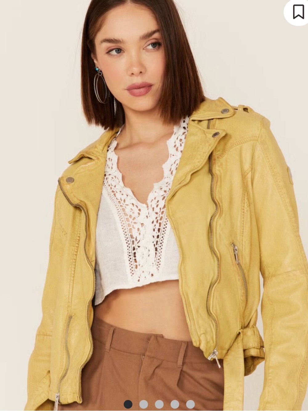 Mauritius Leather Women's Wild Moto Leather Jacket Size Large